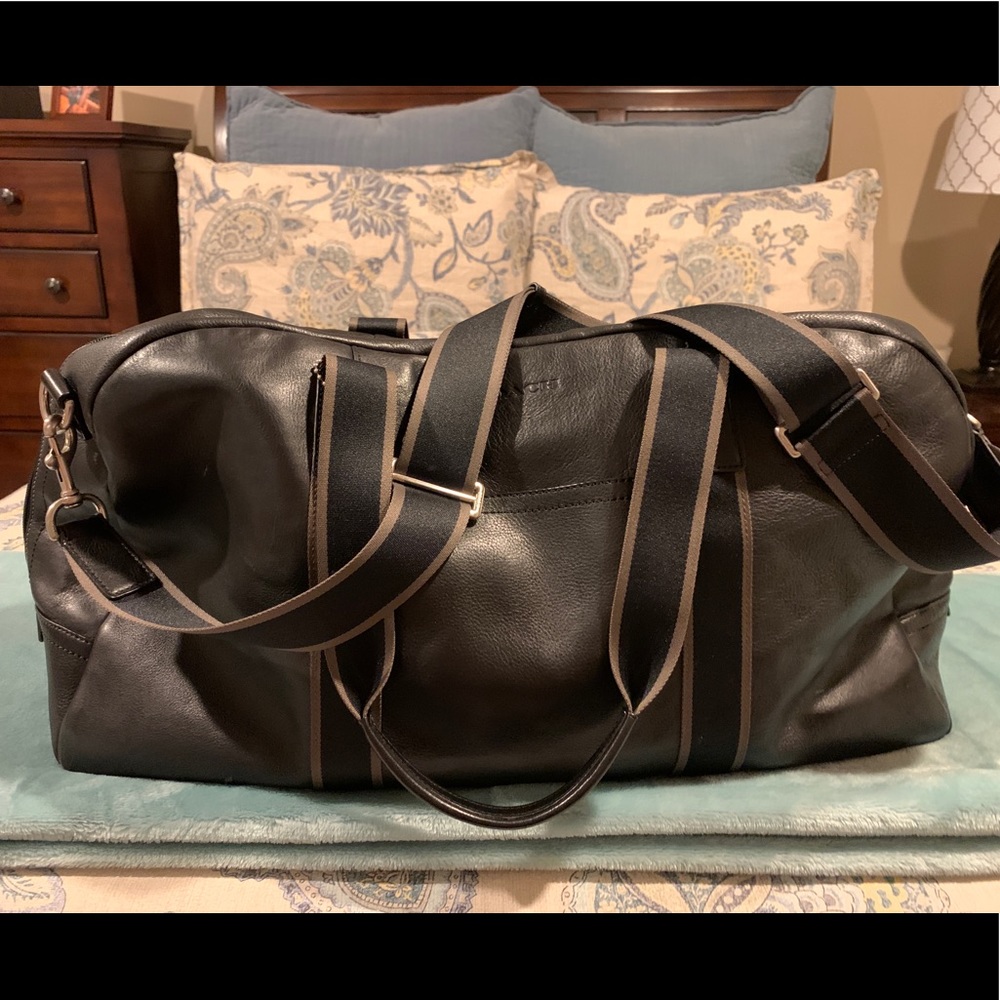 Coach Leather Duffle Bag